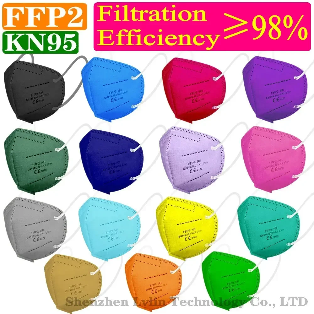 Disposable Surgical Mask - Kn95 15 colori maschera FFP2 KN95